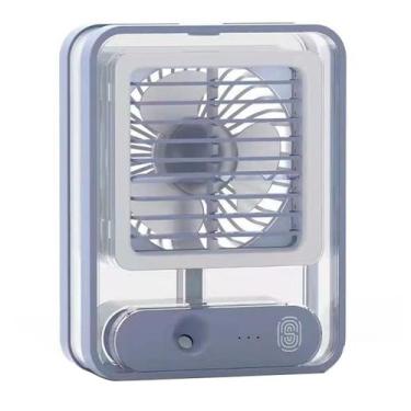 Imagem de Mini Ventilador Portátil Spray Água 3 Velocidades LED USB - Relet