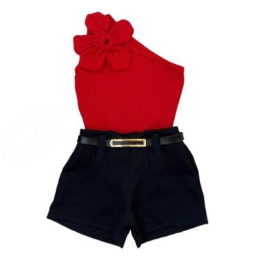 Imagem de Look De Natal Infantil Mini Diva Conjunto Meninas Moda Festa - AK FASH