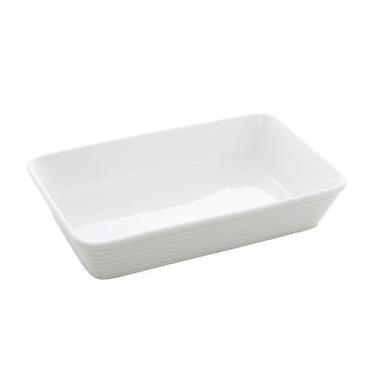 Imagem de Refratário em porcelana Lyor Linea 20,5x29,5x5,5cm branco, Branco, Ret