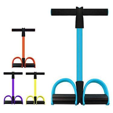 Imagem de Extensor 2 Tubos Elásticos Fortalece Todos Os Músculos Corda Para Puxa