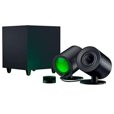 Imagem de Razer Nommo V2 Pro – 2.1 alto-falantes para jogos Subwoofer sem fio: THX Spatial Audio – Projeção Chroma RGB – Drivers de alcance completo – Subwoofer de fiação sem fio – Pod de controle sem fio