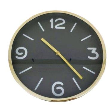 Imagem de Relógio de Parede - Dourado e Preto - BTC