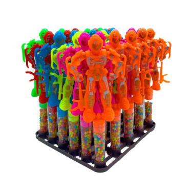 Imagem de Robo Pop 2 c/ Tubo de Balinhas Tutti Frutti - caixa c 30 Uni - Royal T