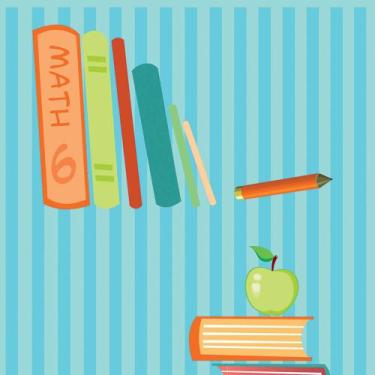 Imagem de Papel de Parede Adesivo Autocolante Vinil Infantil Livros Estudos Esco