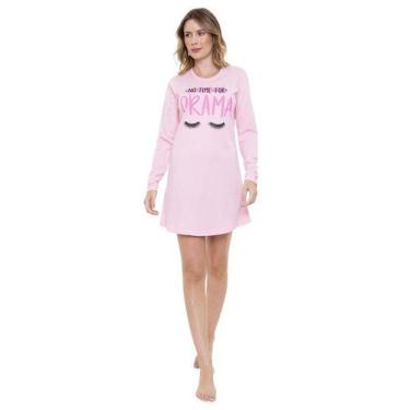 Imagem de Camisola Curta Doce Luar 5611 No Time, Rosa, M