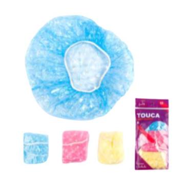 Imagem de Touca para Banho de Plástico Com 03 Peças Higiene e Cuidado - TCA-07 -