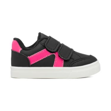 Imagem de Tenis Feminino Casual Infantil My Funfy Kids Menina 3475 Estiloso e Confortável (Preto, BR, Criança de 1 a 3 anos, Numérico, 25)