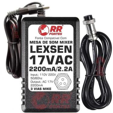 Imagem de Fonte Ac 17Vac Para Mesa Mixer Lexsen M802Fx M1202Fx M1642Fx - Rrfonte