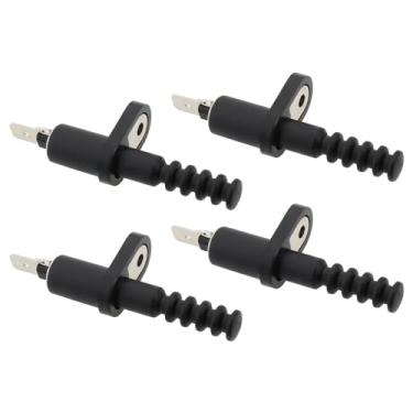 Imagem de SING F LTD 4 peças interruptor de porta de inicialização 20 A 12 VDC interruptor de pino de porta de carro interruptor de pino de alarme ajustável interruptor de pino de capô de carro momentâneo capô