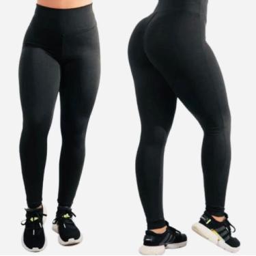 Imagem de Kit 2 Calças Legging Feminina 3 D fitness levanta Empina Bumbum -Cintu