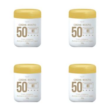 Imagem de Creme Rugas Com Colágeno E Vita E 50+ Com 4 Unidades - lucys