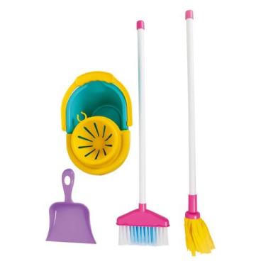 Imagem de Brinquedo Infantil Kit Limpeza Maral My Cleaning Set, Rosa