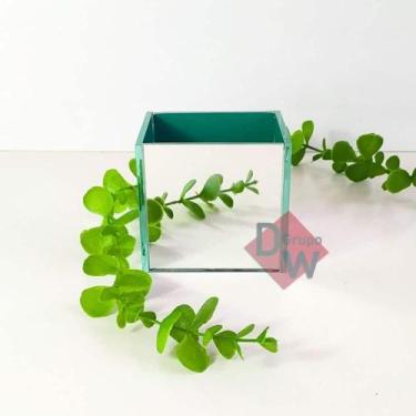 Imagem de Vaso de Vidro espelhado 8x9 cm - Decor Artificial 