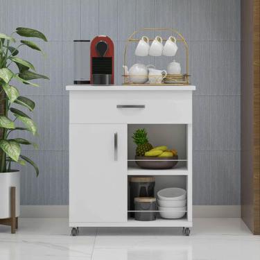 Imagem de Balcão Fruteira Multiuso Suporte Microondas/ Bebedouro Armário Cozinha