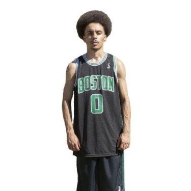 Imagem de Regata Basquete Masculina M10 Dunk Boston, Preto, G