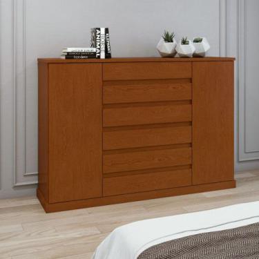 Imagem de Cômoda 7 Gavetas 2 Portas Vedras Lopas, Frassino
