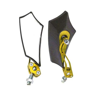 Imagem de ESUPPORT Gold Universal Motocicleta Motocicleta 8 mm 10 mm Espelho Lateral Retrovisor ATV Scooter Bicicleta Esporte