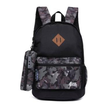 Imagem de Mochila Escolar Bolsa Resistente Camuflada Reforçada - OZIL, U