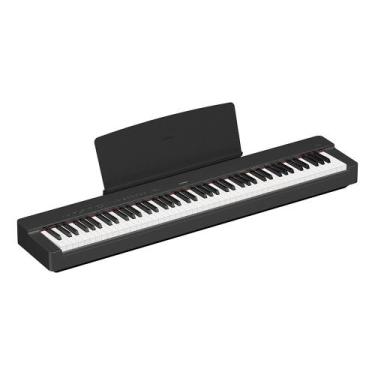 Imagem de Piano Digital Yamaha P-225 Preto P Séries com Fonte e Pedal - P225B, P