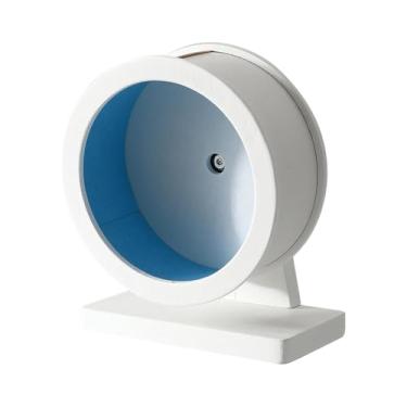 Imagem de Baoblaze 15cm hamster silencioso roda de corrida pequena roda de exercícios para mastigar acessórios de gaiola de brinquedos para hedgehogs multiuso, Azul