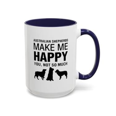 Imagem de Caneca de café pastor australiano, presente para amantes de cães, caneca engraçada para donos de animais de estimação, perfeita para aniversários, presente de mãe de cachorro, animal de estimação