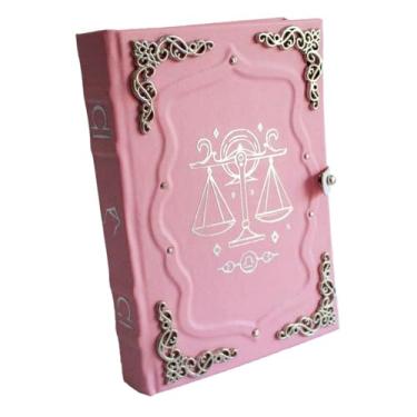 Imagem de Caderno Feito à Mão Grimório Diário Signos - Libra A5 200 Folhas