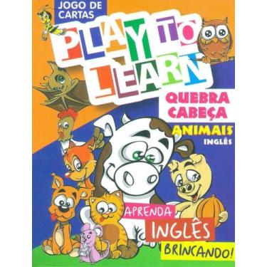 Imagem de Livro - Play To Learn - Jogo De Cartas - Quebra-Cabeca Animais, 1, 10 