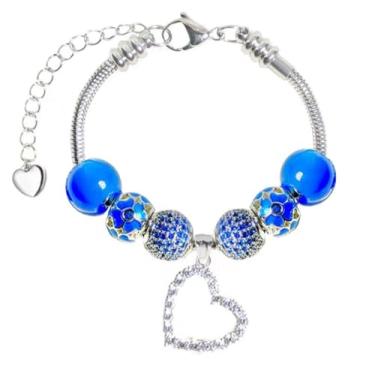 Imagem de Pulseira com pingente Pandora para o mês todo, melhores presentes de aniversário para mulheres e meninas, joias DIY, 6.7 inch, Pedra preciosa, Zircônia cúbica