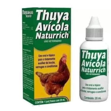 Imagem de ATÉ 5UN Thuya Avicola 20ml Oral e Tópico - Vetbras, 4 UNIDADES