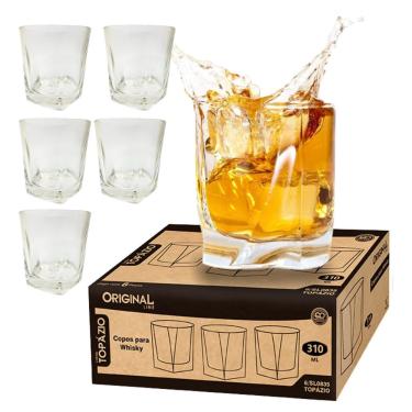 Imagem de Jogo copo whisky caipirinha drink resiste 310 ml kit c/ 6