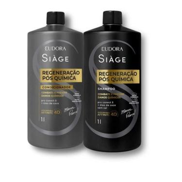 Imagem de Eudora siage regeneração pos química shampo + condicionador 1L