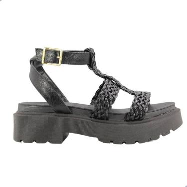 Imagem de Sandália Feminino Vizzano Napa Calf Tira Pronta Preto