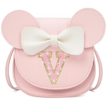 Imagem de OYLOLA Presentes de aniversário para meninas de 3, 4, 5, 6, 7 e 8 anos, bolsa infantil para meninas pequenas, presente para meninas, Rosa-rosa brilhante