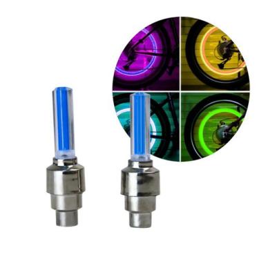 Imagem de 2 Bicos Pinos Led Cores Bike Carro Moto Roda Bicicleta - Home Goods
