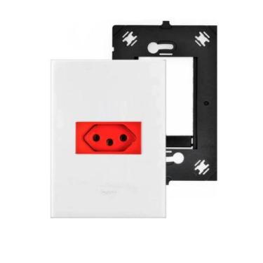 Imagem de Kit Conjunto 4x2 Tomada 20a Vermelho Arteor Pial Legrand