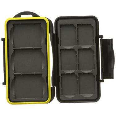 Imagem de JJC MC-SD6CF3 Capa resistente à água para cartão de memória compatível com 3 cartões CF/6 SD, preta