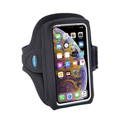 Imagem de Braçadeira Tune Belt modelo AB89 para iPhone 11 Pro, SE (2020) X Xs 8 7 Samsung Galaxy S8 S9 S10e Este tamanho serve para OtterBox Defender/Capa grande - para corrida e malhar - resistente ao suor