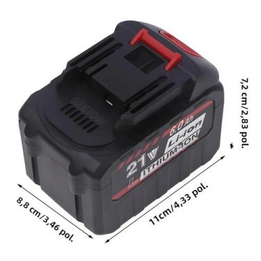 Imagem de Bateria De Lítio Recarregável De 21V Para Makita 21v Ferramentas Elétr