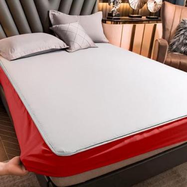 Imagem de Capa de Colchão Impermeável Slip com Elástico Antiácaro e Antialérgico