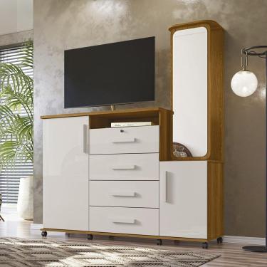 Imagem de Cômoda Copacabana 04 Gavetas e 02 Portas Lukaliam Móveis