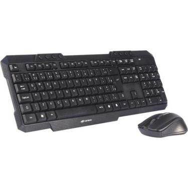 Imagem de Kit Teclado E Mouse Sem Fio K-w10 Preto C3tech