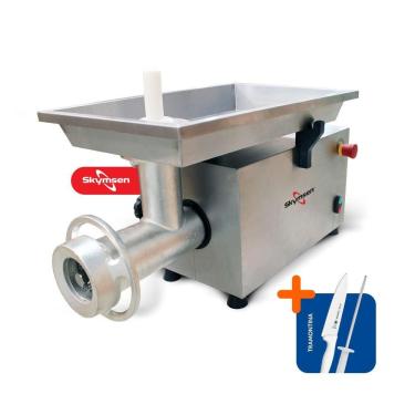 Imagem de Picador Moedor De Carne Açougue Profissional Boca 98 Psp-98m Monofásica 220v + Faca + Chaira 220v