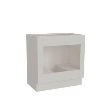 Imagem de Balcão Para Forno De Embutir 80cm Sem Tampo Arizona Cabecasa Madeiramadeira Branco