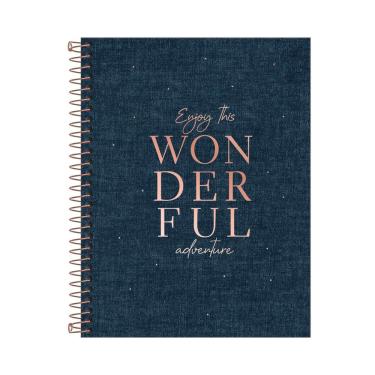 Imagem de Caderno Colegial Espiral Capa Dura 1 Matéria - 80 Folhas - Cambridge Denim - Tilibra