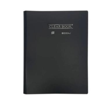 Imagem de Pasta Catalogo Clear Book A4 Com 30 Folhas - Yes - Preto