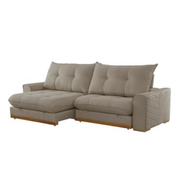 Imagem de Sofá Argo Veludo 02 Módulos 120 Cm B25cm Meu Sofá Online B002 Veludo Capuccino