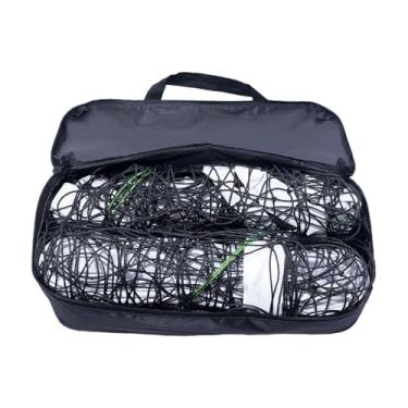 Imagem de Dynwave Rede de vôlei portátil 9.5MX1M, conjunto profissional de bolas de vôlei dobráveis ​​e resistentes com bolsa de transporte para gramado e praia