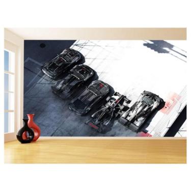 Imagem de Papel De Parede 3D Carros Competição Pista Jogo 3,5M Car358 - Você Dec