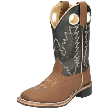 Imagem de Botas infantis de bico quadrado Blaze Smoky Mountain, Brown/Black, 9 Little Kid