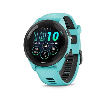 Imagem de Garmin - Forerunner 265 GPS Smartwatch 46 mm Polímero reforçado com fibra - Preto/Aqua-010-02810-02
